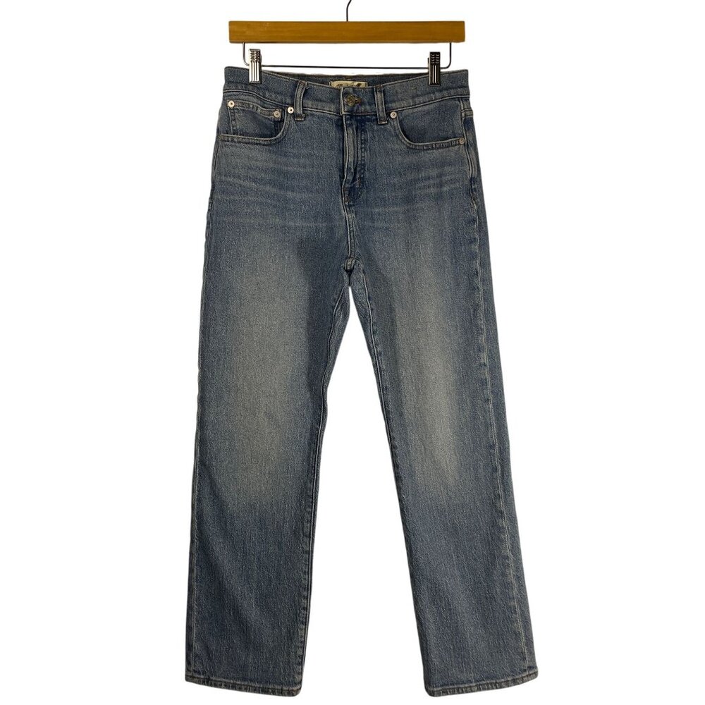 Madewell Women's Straight Leg Medium Wash Denim Jeans Size 28P